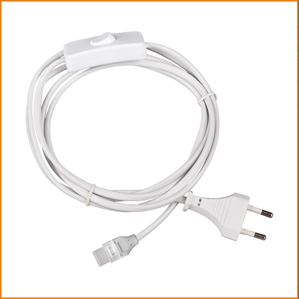 Cavo Alimentazione 1mt per Strip LED COB 230V con interruttore